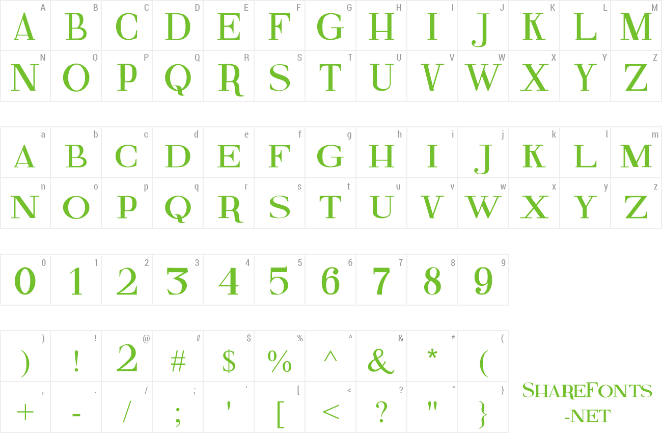 Font Fine Serif preview
